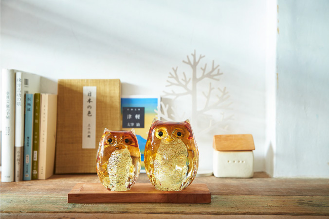 ふくろう［9月］ | シリーズ | ハンドメイドガラスの伝統工芸品「津軽 