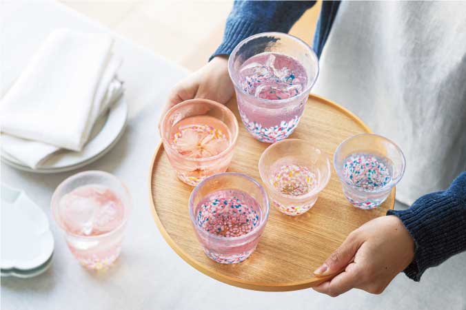 さくらさくら［3月］ | シリーズ | ハンドメイドガラスの伝統工芸品