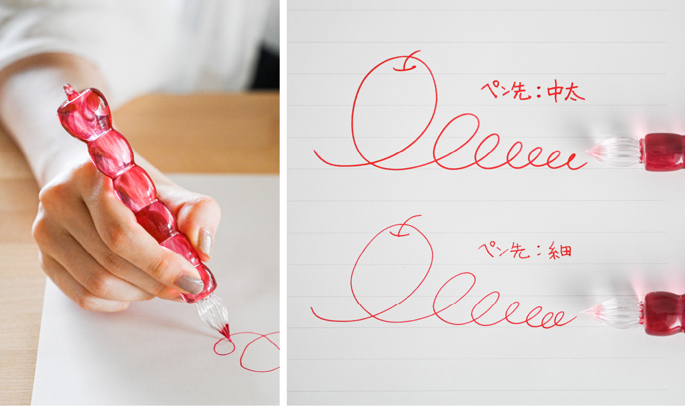 限定品格安リンゴのガラスペン ペン/マーカー