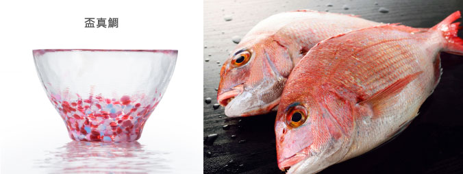 あおもりの肴 盃［7月］ | ピックアップ | ハンドメイドガラスの伝統