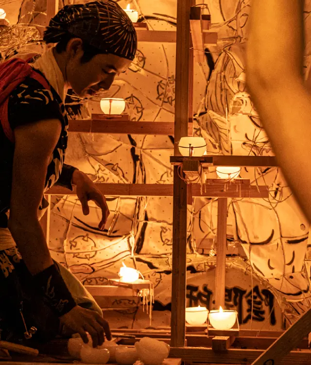 百色の青森 生きた地域ねぶた「高田ねぶた」 | ハンドメイドガラスの